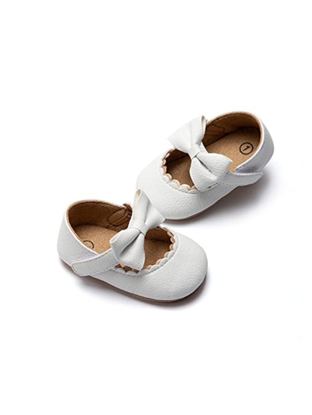 Infant Baby Girls Mary Jane Flats Soft Sole Bowknot Princess Wedding Dress Shoes